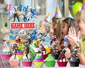Genshin Impat cake topper birthday party supplies favor centerpiece decoration - Picture 1 of 13