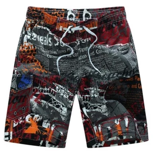 Men's Summer Swimwear Casual Quick Dry Beach Fitness Trunks Shorts With Pocket - Picture 1 of 8