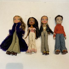 Vintage Bratz MGA Dolls Lot Of 4 2001 to 2003 3 Girls 1 Boy Clothes Shoes Lot 2