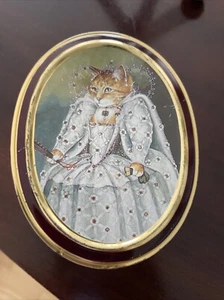 Vtg 1990 Bentley's of London The Cats Gallery 'The Loge' Theatre Box Empty Tin - Foto 1 di 10