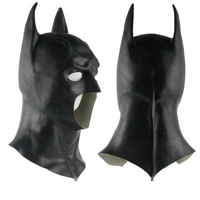 Cosplay Batman Mask Batman Superman Latex Mask Cosplay Halloween Mask Adult - Image 1 of 4