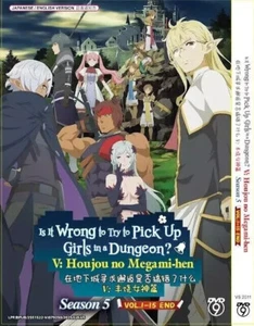 Is It Wrong to Try to Pick Up Girls in a Dungeon? Season 5 (Vol.1-15End) Eng Dub - Picture 1 of 2