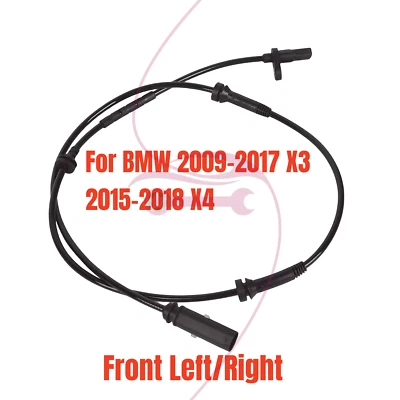 1x Sensor de velocidad de rueda ABS para BMW X3 F25 X4 F26 2011-2018 delantero izquierdo o derecho Foto 1 de 4