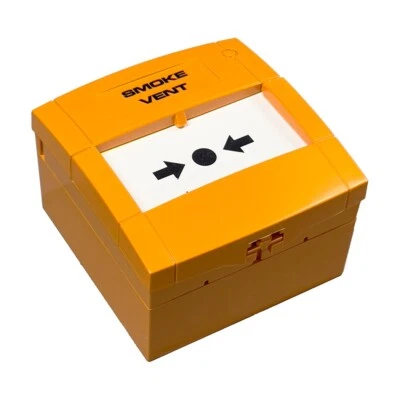 Hochiki MCP3A-A000SF-H029-01 Call Point Smoke Vent Orange with Back Box NO/NC
