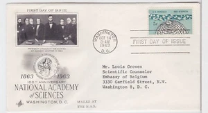 TurtlesTradingPost- National Academy of Science  #1237 1963 FDC Official Cover - Picture 1 of 1