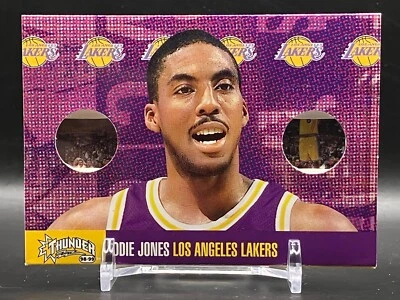 Eddie Jones Basketball player Cards NBA Los Angeles Lakers SkyBox 1998 cA - Image 1 of 4