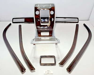 ✅ Juego de cubiertas de madera para consola central de puerta delantera trasera Volvo S80 2007-2013 OEM Foto 1 de 4