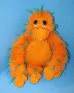 Russ Berrie Rare "Abbot" Orange & Green Vibrating Gorilla Plush 11" L@@K  - Picture 1 of 5