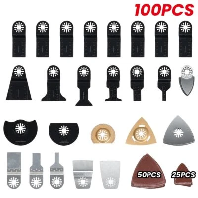 100X Sägeblatt Multifunktionswerkzeug Zubehör Set für Fein Bosch Multitool DE - Bild 1 von 4