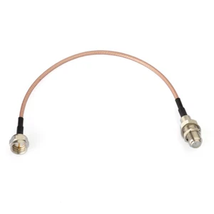 TV External Aerial Antenna Feeder Adapter Cable F-Type male/ feack pigtail RG179 - Picture 1 of 5