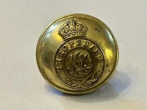 Kings Shropshire Light Infantry Officers 24mm Tunic Button by Gaunt - Picture 1 of 3