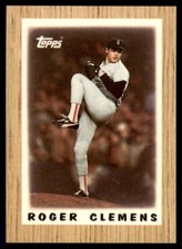 1987 Topps Major League Leaders Roger Clemens Baseball Cards #42