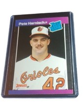 1989 Donruss #44 Pete Harnisch  RR, RC Rookie Baltimore Orioles Mint