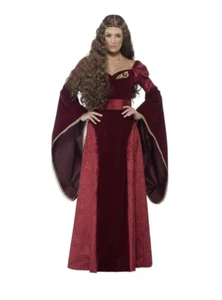 Queen Medieval Princess Deluxe Fancy Dress Costume Women's Size S - Picture 1 of 3