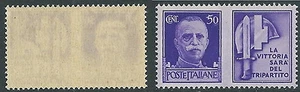 1942 REGNO PROPAGANDA DI GUERRA 50 CENT DECALCO MNH ** - CZ18-4 - Bild 1 von 1