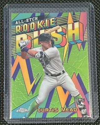 2024 Topps Chrome Curtis Mead All-Etch Rookie Rush SP #CERR-6 Rays RC - Image 1 of 2