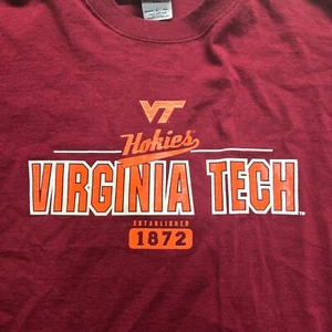 Camiseta Virginia Tech Red Hokies VT VA Manga Corta Adulto XL Extra Grande - Imagen 1 de 7