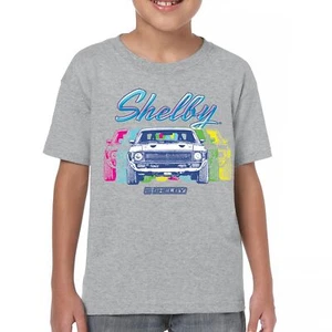 1967 Shelby GT500 Youth T-shirt Mustang Racing Cobra GT Powered by Ford Kids - Picture 1 of 50