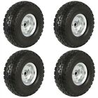 4/8/12/16Pcs 10" Solid Rubber Tyre Wheel Flat Free Tires 4.10/3.50 Truck Trolley