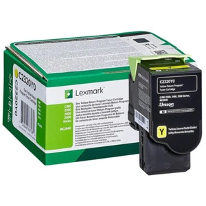 Genuine Lexmark C2320Y0 Yellow Toner Cartridge - 1000 pages for C2325dw C2425dw - Picture 1 of 1