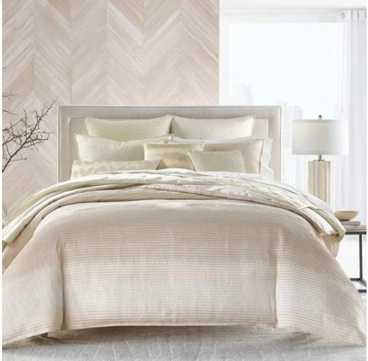 Edredón completo/queen a rayas Ikat Hotel Collection + 2 fundas estándar Foto 1 de 4