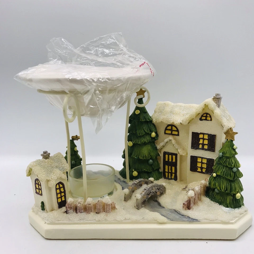 Yankee Candle Winter Christmas Village 8 дюймов чайный легкий терпкий подогреватель воск со свечами - Изображение 1 из 4