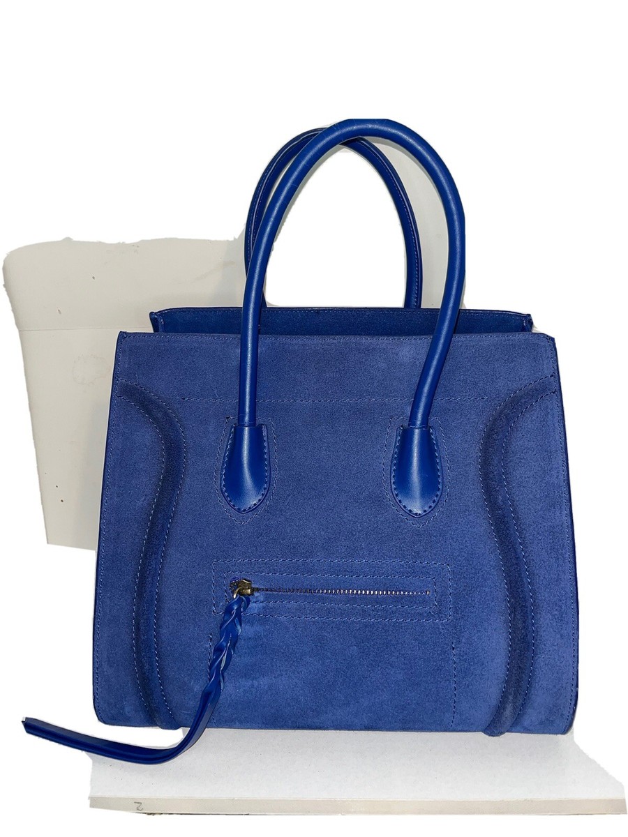 バッグ CELINE SUEDE LEATHER SQUARE TOTE BAG Celine square leather tote - Gem
