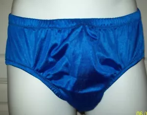2 CAPAS COMPLETAS SIN COSTURAS Azul/Negro NYLON TRICOT BRIEF Encastrado 32-42 ** - Imagen 1 de 3