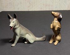 Vintage Midwinter Dog Figures German Shephard and Dachshund England