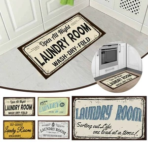Laundry Room Carpet Anti-Slip Kitchen Floor Mats Bathroom Laundry Room Decor - Picture 1 of 17