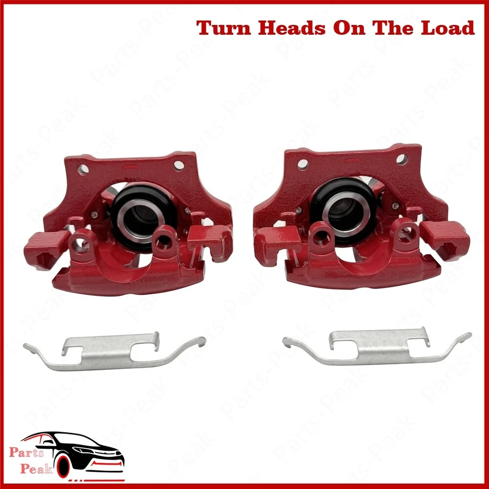 Red Pair 2 Rear Brake Calipers w/ Bracket for BMW X1 328xi 323i 325i 328i xDrive - Image 1 of 4