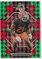 2023 Mosaic Jartavius Martin Rookie RC Red/Green parallel #330 COMMANDERS
