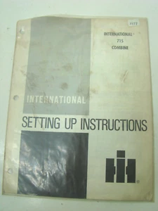 IH INTERNATIONAL HARVESTER 715 MIETITREBBIA Manuale di installazione 1974 - Foto 1 di 2