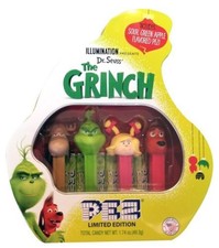 The New Grinch (2018) Dr Seuss Limited Edition Pez Tin Set Sour Green Apple