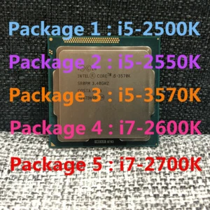 Procesador CPU Intel Core i5-2500K i5-2550K i5-3570K i7-2600K i7-2700K i7-3770K - Imagen 1 de 9