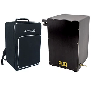 Pur PC4499R Vision Pro Hi-Hat Rechts Black and Gold Cajon + keepdrum Tasche - Picture 1 of 10