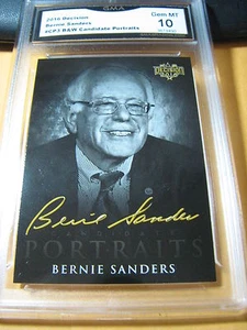 BERNIE SANDERS 2016 DECISION CANDIDATE PORTRAITS BLACK & WHITE # CP3 GRADED 10 - Picture 1 of 1