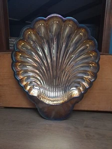 Vintage William Adams versilberte Muschelschale große Servierplatte 13,5"x11"x2" - Bild 1 von 12