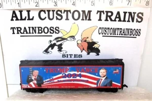 HO SCALE CUSTOM LETTERED TRUMP TRAIN 2024 REEFER ALSO AVAIL O 🎩🎩🎩 - Bild 1 von 15