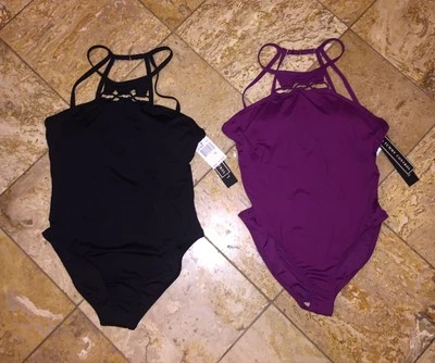 La Blanca Black Strappy One-Piece Swimsuit Women's NWT - Image 1 of 4