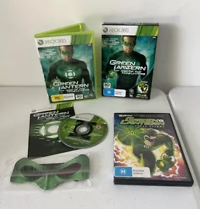 Xbox 360 Green Lantern Rise Of The Manhunters - Paquete - Raro - DVD incluido - Imagen 1 de 15