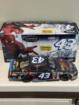 RARE* Bobby Labonte #43 Cheerios Spiderman 3 2007 1/24 Autographed By Petty - Image 1 of 4