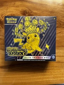 POKEMON TCG SCARLET & VIOLET SURGING SPARKS ETB ELITE TRAINER BOX FACTORY SEALED - Picture 1 of 2