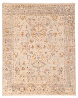 Alfombra tradicional vintage anudada a mano alfombra de lana oriental de 8'0" x 9'11" Foto 1 de 4