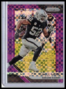 Panini Prizm #47 2018 Khalil Mack Prizm Purple Power #/49 - Imagen 1 de 2