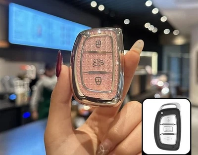 2pcs car key fob cover case for Hyundai Elantra Mistra Sonata Verna ix35 Tucson - Image 1 of 3