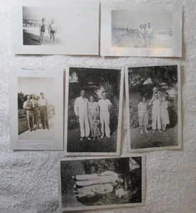 MIAMI Florida Beach RPPC And Photos 1930s Original Snapshot Family Pictures - Picture 1 of 5
