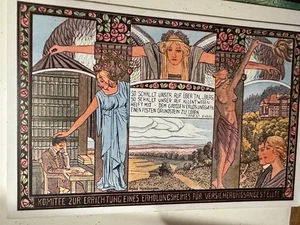 Arpad Basch 1900 Rara Tarjeta Postal Art Nouveau Jugendstil - Bild 1 von 1