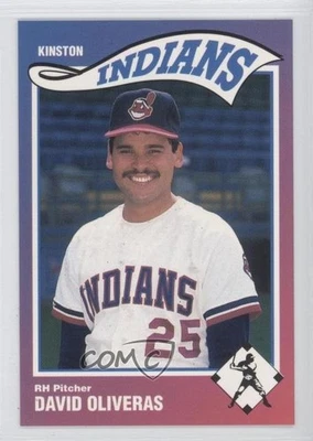 1990 Sportsprint Kinston Indians David Oliveras #17 - Image 1 of 2