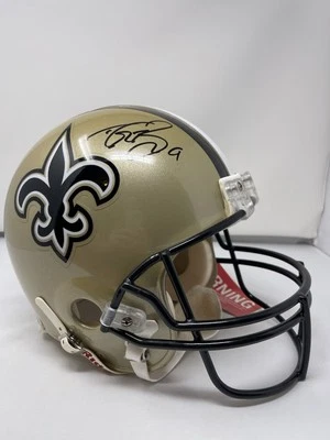 Drew Brees Signed New Orleans Saints Authentic Full Size Helmet Beckett COA - Image 1 of 4